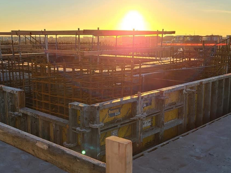 commercial concrete project